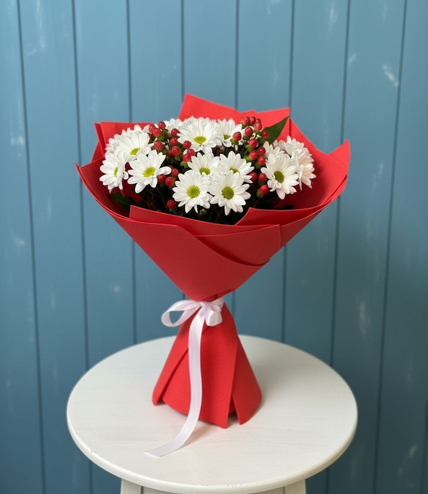 Букет цветов из: Хризантемы в Лунино