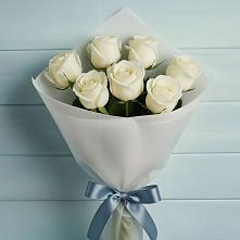 Букет 7 Белых роз Эдлесс Лав #REPLACE_PRED# Лунино