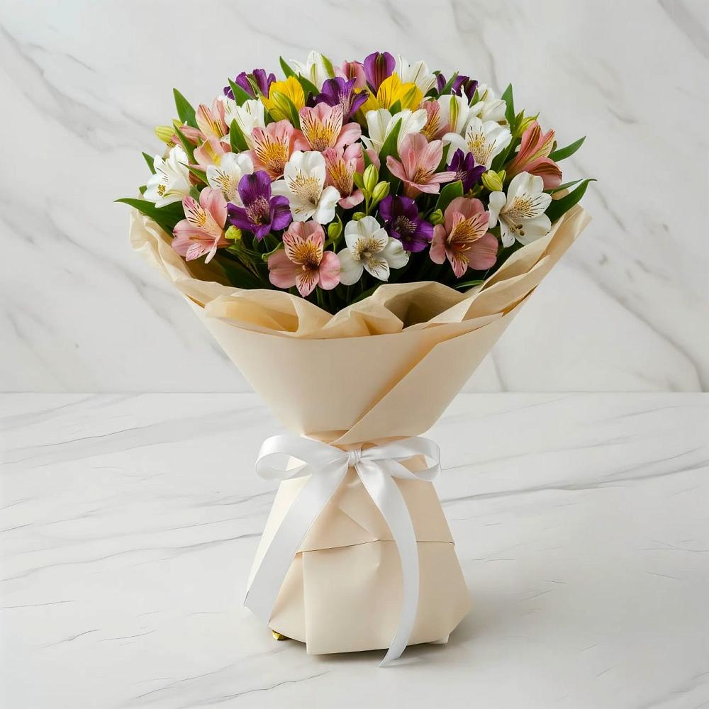 Букет цветов из: Альстромерии в Лунино