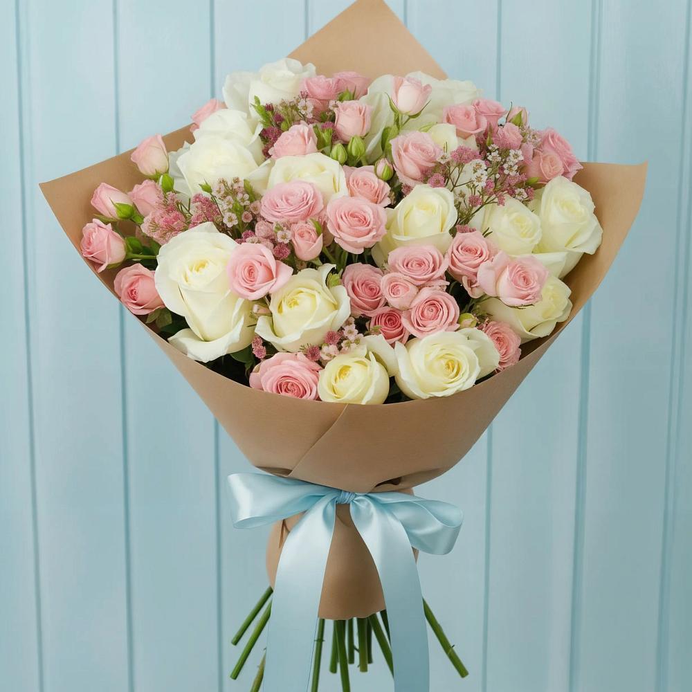 Букет цветов из: Розы в Лунино