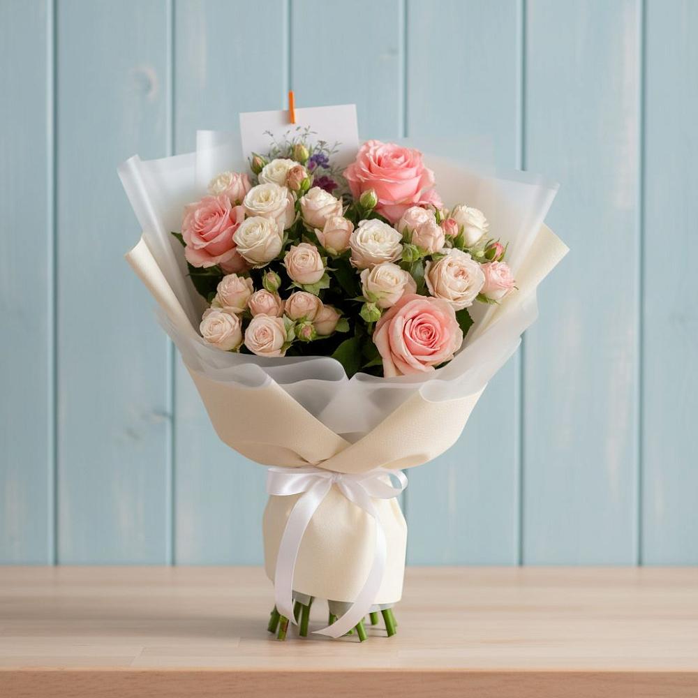 Букет цветов из: Розы в Лунино