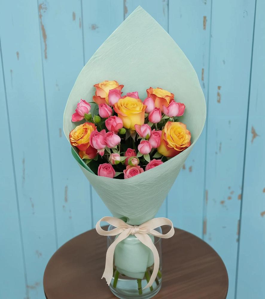 Букет цветов из: Розы в Лунино