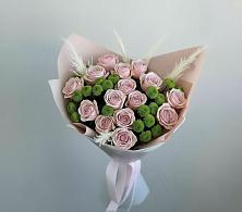 Букет цветов из:  Розы и Хризантемы в Лунино