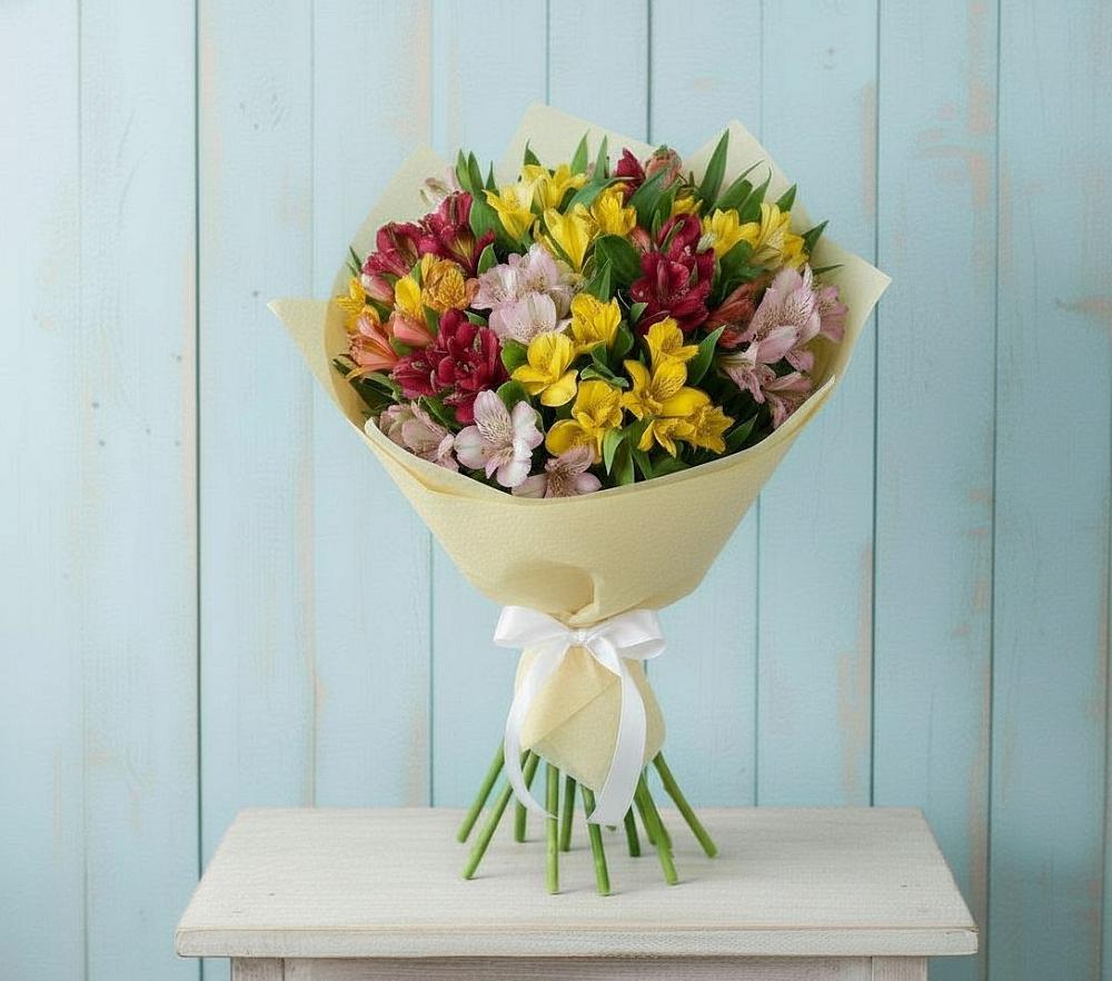 Букет цветов из: Альстромерии в Лунино