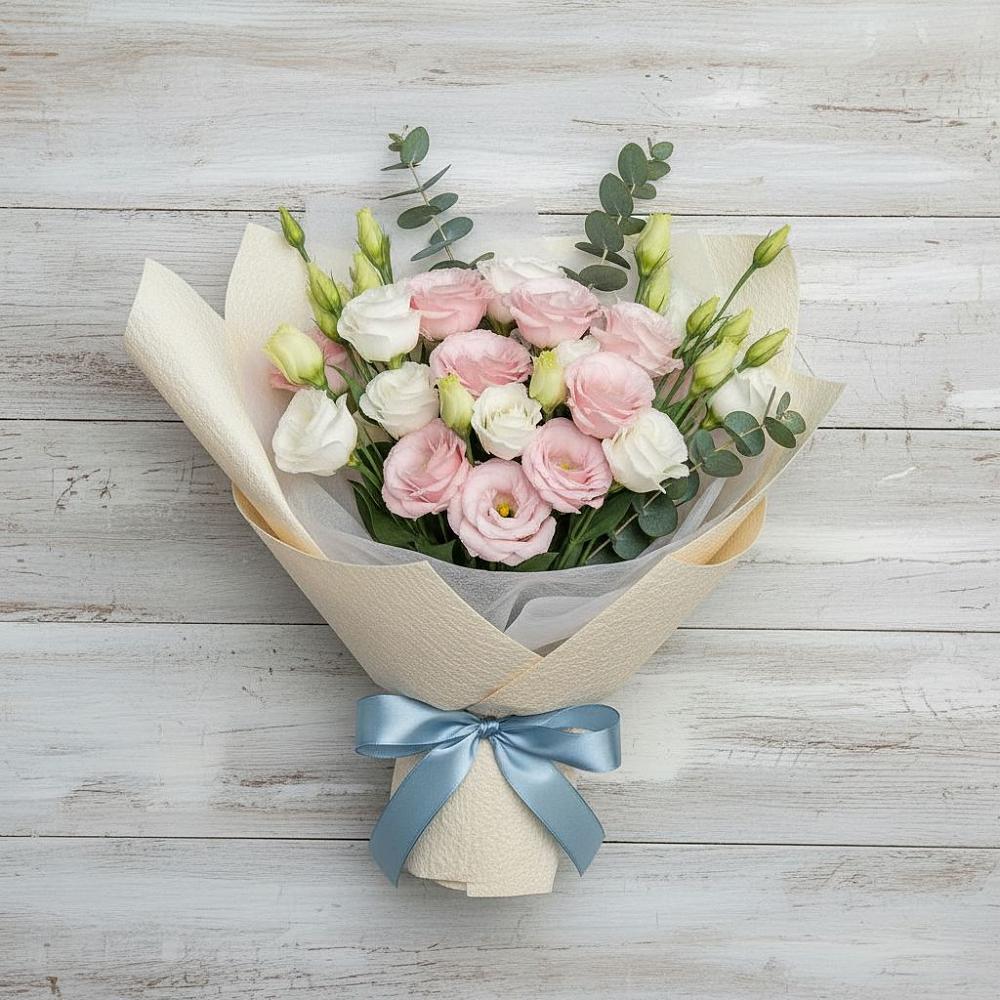 Букет цветов из: Лизиантусы в Лунино